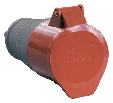 Розетка кабельная 16А 380В 3P+PE+N ССИ-215 IP44 IEK PSR22-016-5