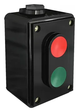 Пост кнопочный 2-м ПКЕ-02 LA4-2H 2НО+2НЗ черн. DEKraft 25064DEK