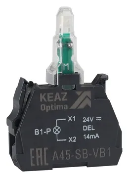 Блок световой OptiSignal D22 A45-SB-VB4 красн. 24 В AC/DC с защитой от наводок ZBVB4 КЭАЗ 362246