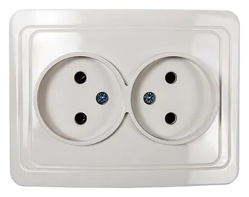 Розетка 2-м СП Classico 2102 16А IP20 бел. ASD / IN HOME 4680005959914