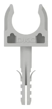 Держатель для труб (клипса) d16мм с защелкой и дюбелем DKC 51316