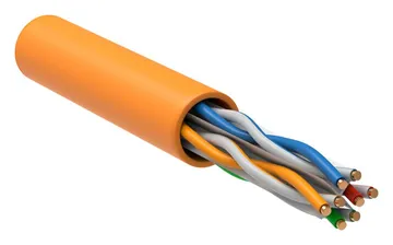 Кабель витая пара U/UTP кат.6A 4х2х23AWG LSZH оранж. (305м) ITK LC1-C6A04-127-P