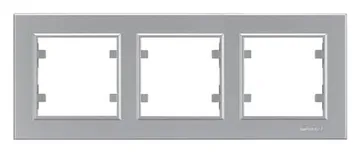 Рамка 3-м Karea горизонт. сереб. Makel 56065703