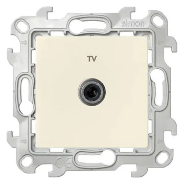 Розетка телевизионная одиночная TV СП Simon 24 IP20 механизм сл. кость Simon 2450477-031
