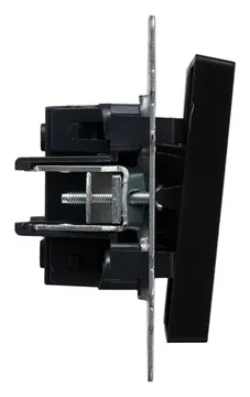 Выключатель проходной 2-кл. СП BRITE ВС10-2-6-БрЧ 10А механизм черн. IEK BR-V22-0-10-K02