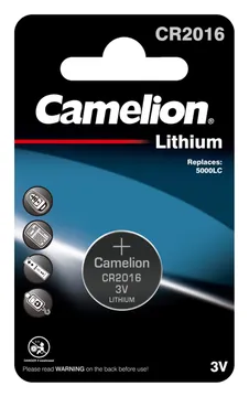 Элемент питания литиевый CR2016 BL-1 (блист.1шт) Camelion 3068