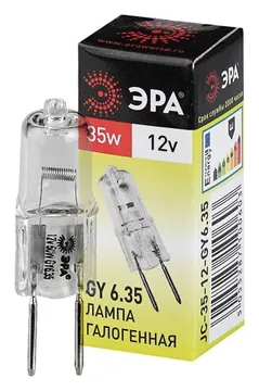 Лампа галогенная GY6.35-JC-35W-12V ЭРА C0027371