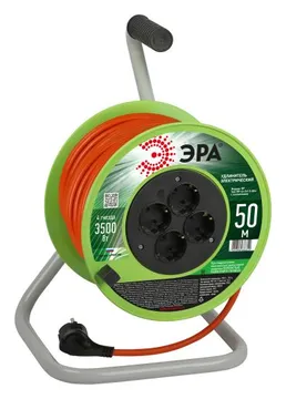 Удлинитель на катушке 4х50м с заземл. RP-4e-3x1.5-50m ПВС 3х1.5 Эра Б0056104