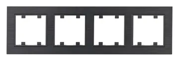 Рамка 4-м Karea LINE STAR дым. металлик Makel 86050704