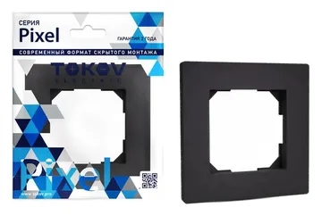 Рамка 1-м Pixel карбон TOKOV ELECTRIC TKE-PX-RM1-C14