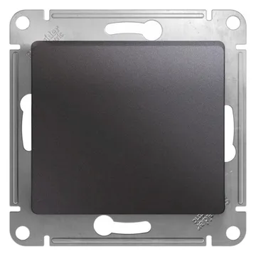 Переключатель проходной 1-кл. СП Glossa 10А IP20 (сх. 6) 10AX механизм графит SE GSL001361