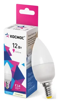 Лампа светодиодная CN 12Вт 3000К E14 1070лм 174-265В КОСМОС LkecLED12wCNE1430
