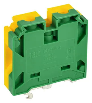 Колодка клеммная CTS-PEN ARMAFIX земля монтаж неск. напр. 35кв.мм IEK YCT11-02-K52-035