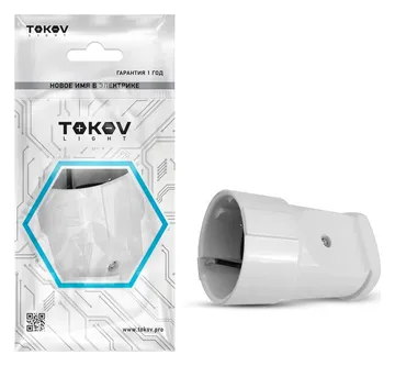 Розетка переносная 16А 250В с заземл. бел. TOKOV ELECTRIC TKL-STZ-C01
