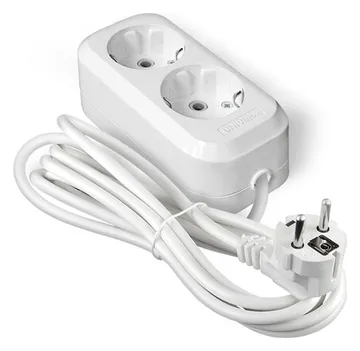 Удлинитель 2х3м с заземл. 13А IP20 Е-302 ПВС 3х1 АБС-пластик UNIVersal 9631973