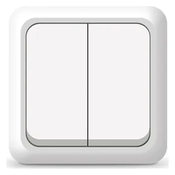 Выключатель 2-кл. ОП Олимп 10А IP20 бел. UNIVersal О0023