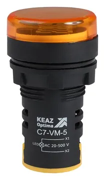 Индикатор напряжения OptiSignal Compact D22 С7-VM-5 желт. 20-500В AC AD22VM КЭАЗ 362190