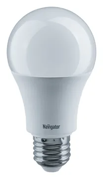 Лампа светодиодная 71 296 NLL-A60-12-230-2.7K-E27 (Standard) 12Вт грушевидная 2700К тепл. бел. E27 900лм 176-264В Navigator 71296