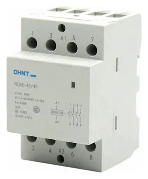 Контактор модульный NCH8-40/40 40А 4НО AC 220/230В 50Гц (R) CHINT 256099