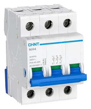 Выключатель нагрузки 3п 100А NH4 (R) CHINT 398042