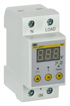Реле напряжения РН-д 1ф 36мм 40А KARAT IEK IVR21-1-40