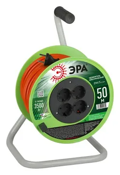 Удлинитель на катушке 4х50м без заземл. RP-4-2x1.5-50m ПВС 2х1.5 Эра Б0059784