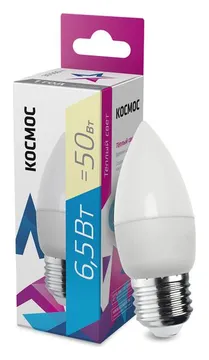 Лампа светодиодная CN 6.5Вт 220В E27 3000К Космос LkecLED6.5wCNE2730