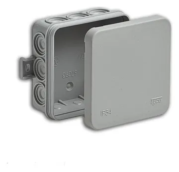 Коробка распределительная ОП 85х85х35мм 12 вводов IP54 сер. Ruvinil 67093