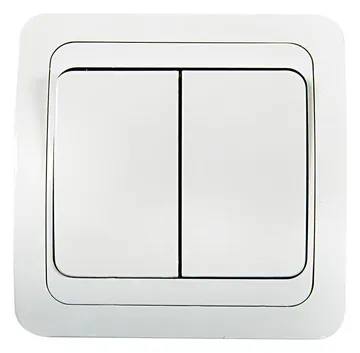 Выключатель 2-кл. СП Classico 2023 10А IP20 бел. ASD / IN HOME 4680005959860