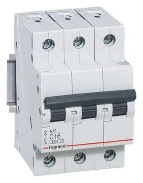 Выключатель автоматический модульный 3п C 20А 4.5кА RX3 ИЭК Leg 419709