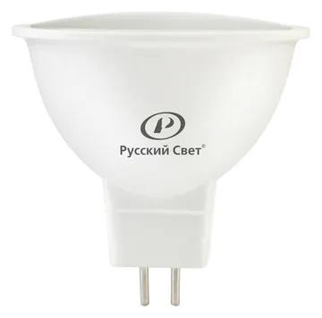 Лампа светодиодная RS LED GU5.3 5W 12V 5Вт рефлектор 3000К GU5.3 450лм 12В Ra90 Русский Свет 20011345140