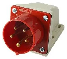 Вилка стационарная для наружн. уст. PPC 525 3PPEN 32А 380В IP44 JazzWay 5072916