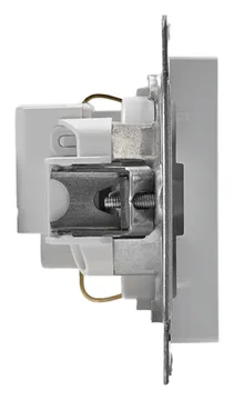 Розетка 1-м СП AtlasDesign 16А IP20 с заземл. защ. шторки механизм бел. SE ATN000145