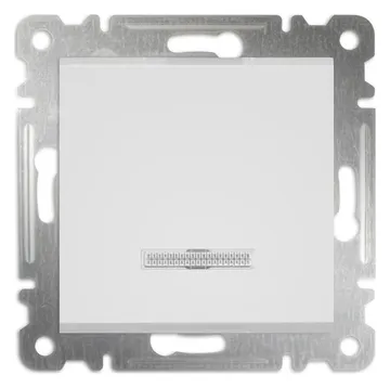 Выключатель 1-кл с подсвет. СП 10А IP20 250В механизм Karea бел. Makel 57001021