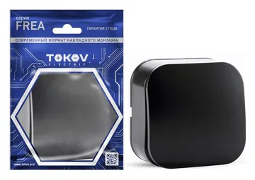 Выключатель 1-кл. ОП Frea 10А IP20 250В АБС-пластик карбон TOKOV ELECTRIC TKE-FR-V1-C14