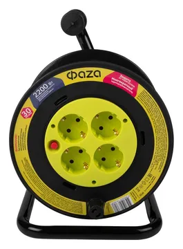 Удлинитель на катушке 4х30м с с заземл. CRG-04-3000 ФАZА 5063808