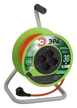 Удлинитель на катушке 4х30м с заземл. RP-4e-3x1.5-30m ПВС 3х1.5 Эра Б0056102