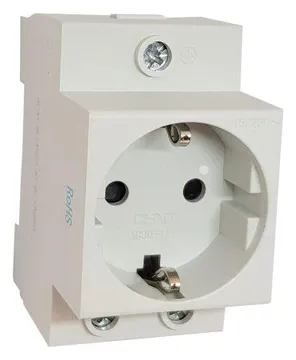 Розетка AC 30-111 с заземл. контактом на DIN-рейку (R) CHINT 775001