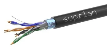 Кабель витая пара F/UTP кат.5E 4х2х0.51 solid Cu PE Out Premium (м) SUPRLAN 01-1010-4