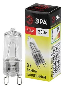 Лампа галогенная G9-JCD-40-230V-Cl 40Вт капсула G9 230В Эра C0027378