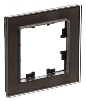 Рамка 1-м AtlasDesign Nature стекло мокко SE ATN320601