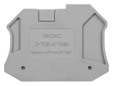 Изолятор торцевой для клемм TUR-2.5-TWIN DKC D-TUR-2.5-TWIN