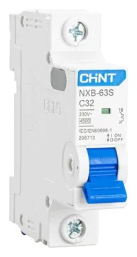 Выключатель автоматический модульный 1п C 32А 4.5кА NXB-63S (R) CHINT 296713
