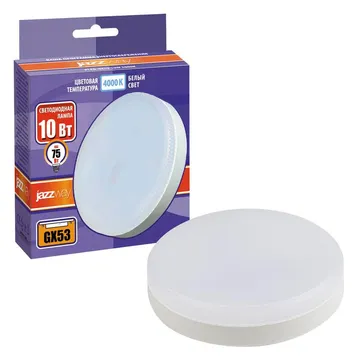 Лампа светодиодная PLED-GX53 10Вт 4000К нейтр. бел. GX53 820лм 230/50Гц JazzWay 5032873