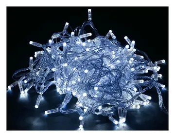 Гирлянда "Нить" 10м 100LED бел. IP44 провод прозр. 230В с контроллером 8 режимов IEK LGDU111-2-100-10-T-S-44