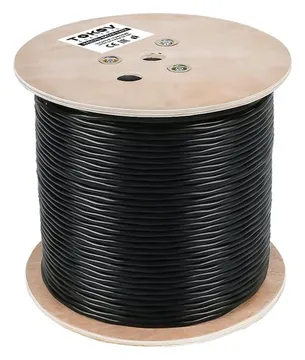 Кабель витая пара U/UTP 4х2х24AWG(0.51мм) кат.5E PE outdoor Fluke tested 305м (м) PRO TOKOV ELECTRIC TKP-C05-U42-5E-305-OD