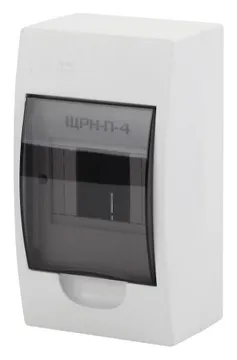 Бокс навесной ЩРН-П-4 4мод. IP41 пластик SIMPLE NO-box_simple-plastic_4_surface BOXS04 Эра Б0041521