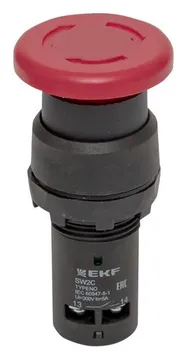 Кнопка SW2C-11MZ повор. гриб кр. NO+NC EKF sw2c-mz-r