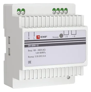 Блок питания 12В DR-60W-12 PROxima EKF dr-60w-12