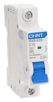 Выключатель автоматический модульный 1п C 10А 4.5кА NXB-63S (R) CHINT 296709